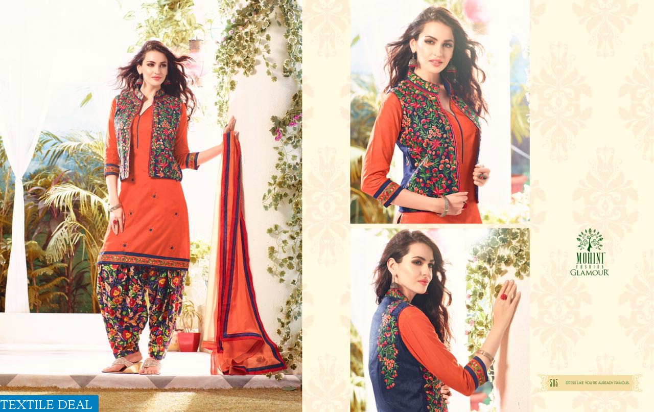 mohini Glamour Premium cotton With jacket Suits